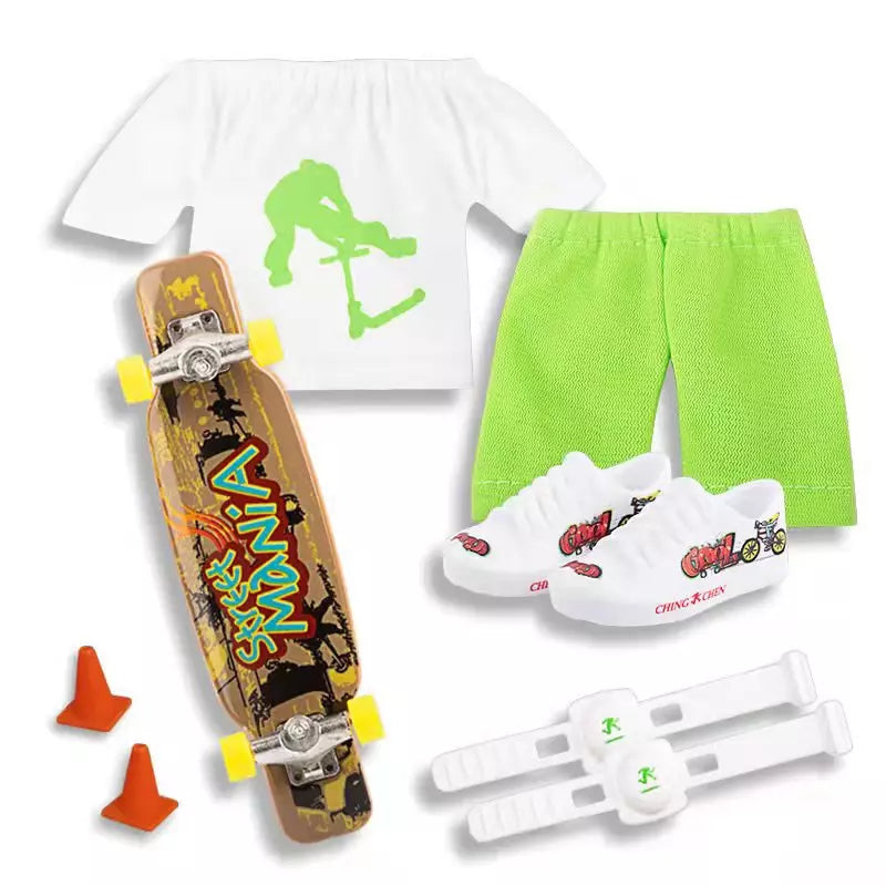 Pack Finger Skate + Tenue vert